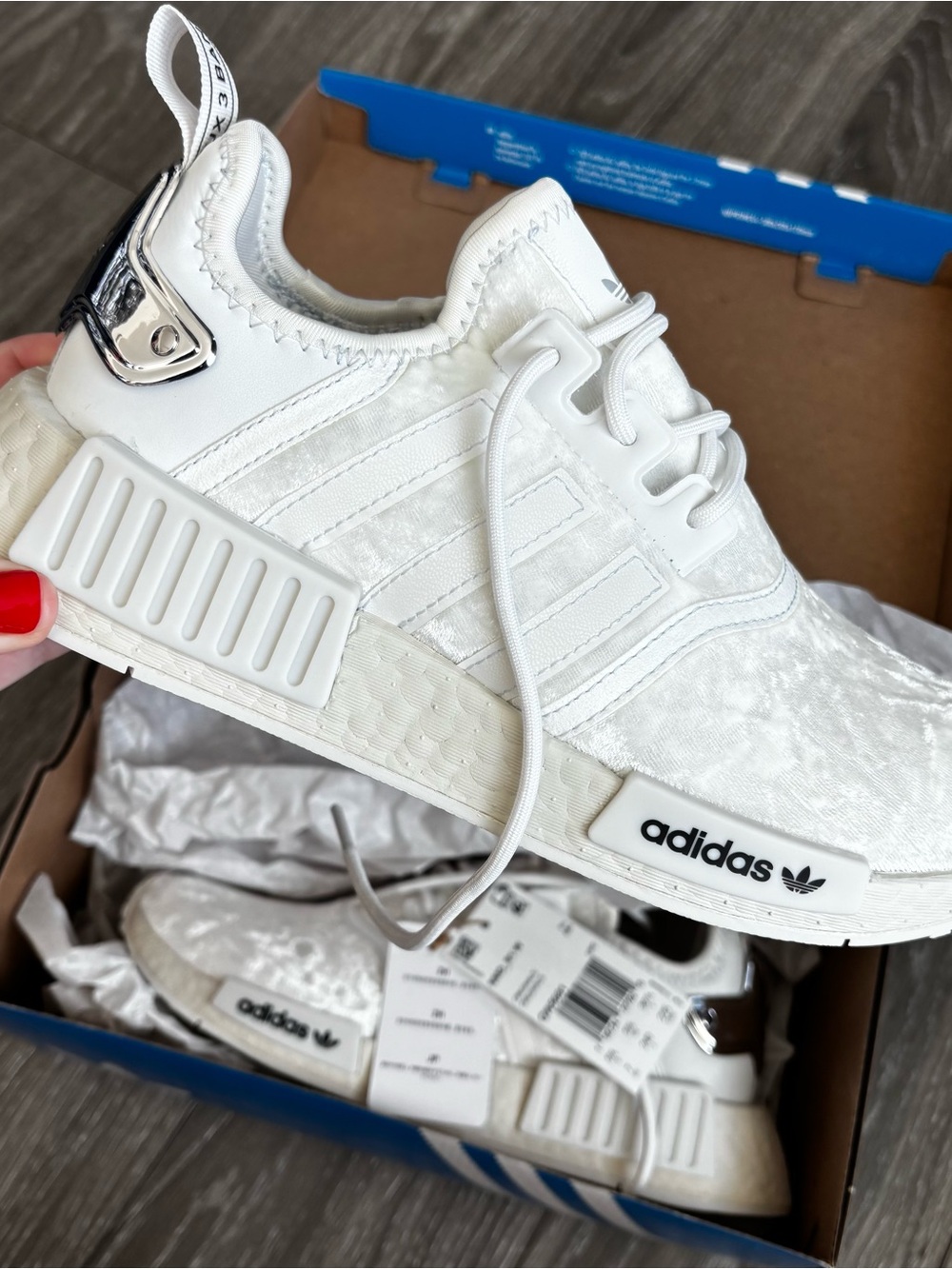 adidas women White NMD R1 Casual Sneakers